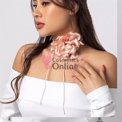 Floare cu snur pentru decor gat PRL02II Rose